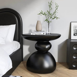 Modern Art Design Compact Side Table Black