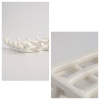 amiami Ceramic Soap Dish White