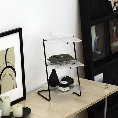 Clear Acrylic Three-Tier Display Storage Rack