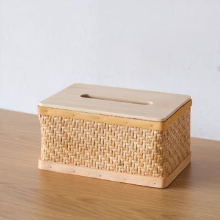 Rattan tissue case 2 types  tissue cover