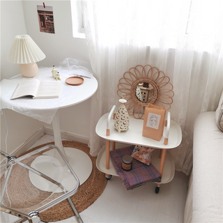 Castered Side Table Two-Tier Rack Wagon