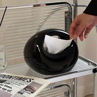 Chubby Round Ceramic Tissue Case