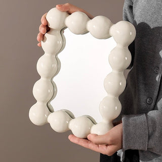 Bonbon Ball Ceramic Mirror  Tabletop Wall Mount