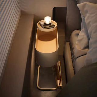 Slim Iron Side Table Storage Magazine Rack