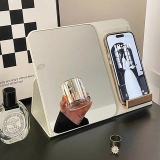 Multifunctional Folding Mirror Smartphone Stand