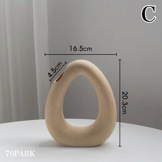 Donut & U-shaped Simple Flower Vase  4 Types