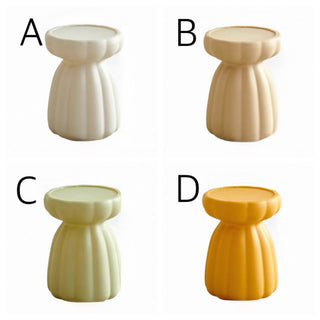 Flower motif side tablein  round table