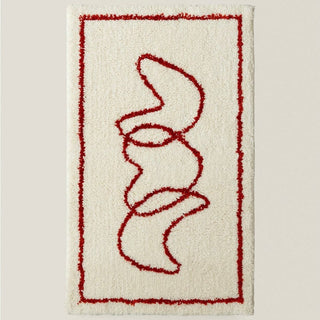 Red Line Nuance Art Door Mat  50 x 80 cm Absorbent Non-slip Tufted