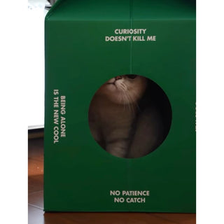 Green Pack-type Cat House Cat House Scratching Post Cardboard House