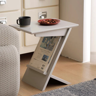 Simple Modern Display Side Table  Storage Magazine Rack Coffee Table