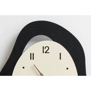 Nuance Curve Retro Clock  Wall Clock