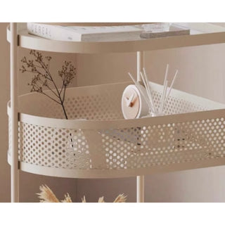 Caster-equipped Arch Three-Tier Storage Wagon  Side Table