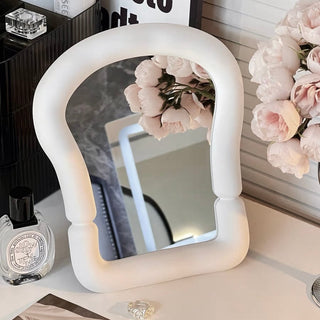 Monochrome Chubby Frame Mirror  Wall-mounted Tabletop