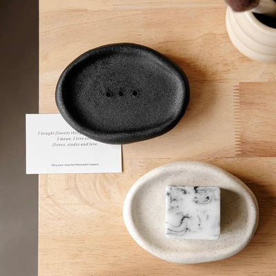 Plump Ceramic Soap Dish  Soap holder tray