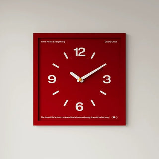 Square Frame Color Clock  Wall Clock
