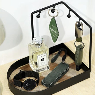 Corner Key Stand Tray   Entryway Storage Small Item Holder