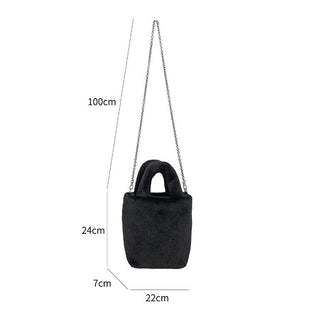 way Faux Fur Handbag    Shoulder Bag