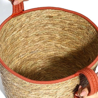 Wavy Handle Basket  Storage Basket Laundry