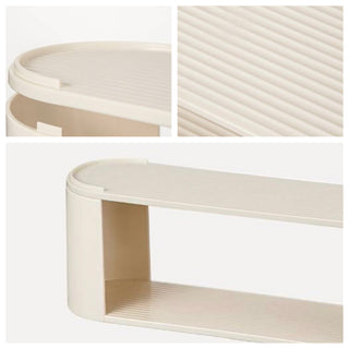 Three-tier perfume and cosmetic multi-display storage rack