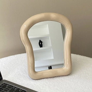 Bread motif Toast-shaped frame mirror  Wall hanging