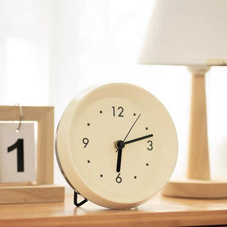 Two-tone Simple Round Clock Table Clock