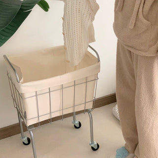 Laundry Basket Cart with Casters Tall Type Laundry Hamper Storage