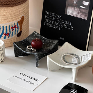 Ink Splash Pattern Square Accessory Tray  Storage