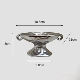 Handled Nuance Ceramic Accessory Tray  Small Item Holder