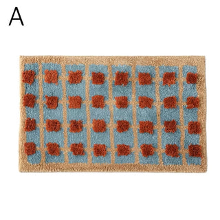 Retro pattern absorbent door entrance mat 50 x 80 cm bath mat non-slip.
