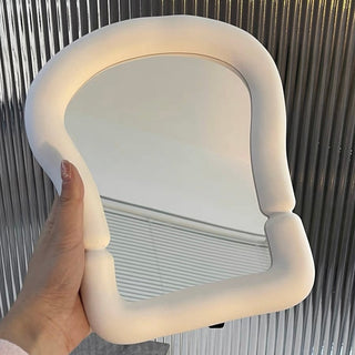 Monochrome Chubby Frame Mirror  Wall-mounted Tabletop