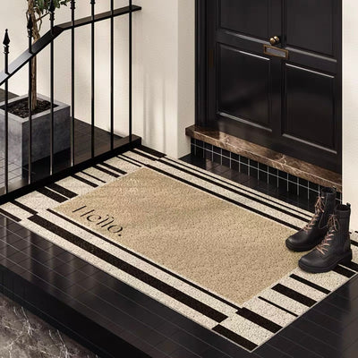 Hello Monotone Entrance Mat 4 types  50 x 80 cm for removing mud.