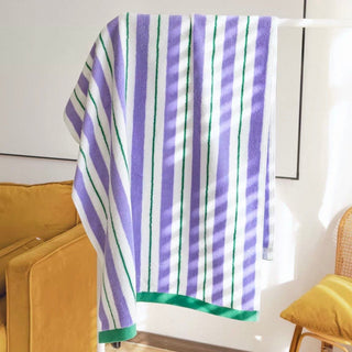 Mixed Stripe Color Bath Towel  100% Cotton Combed Cotton Absorbent Large Size Towel Blanket