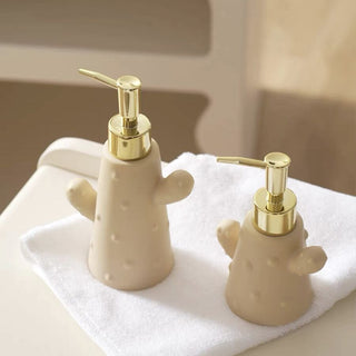 Piece Set: Cactus Ceramic Dispenser
