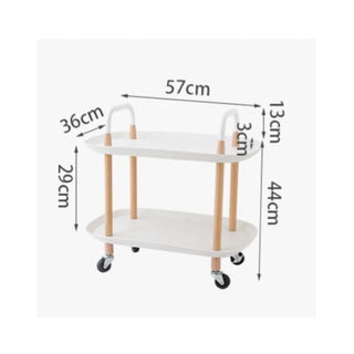Castered Side Table Two-Tier Rack Wagon