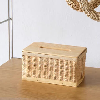 Rattan tissue case 2 types  tissue cover