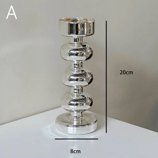 Glass Bubble Candle Holder   Decorative Object