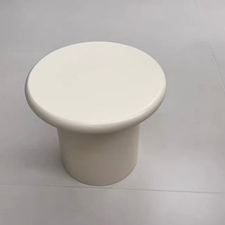 White Cream Stool  Chair Side Table