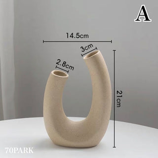 Donut & U-shaped Simple Flower Vase  4 Types