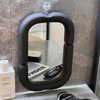 Monochrome Chubby Frame Mirror  Wall-mounted Tabletop