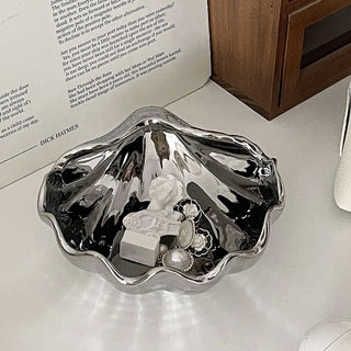 Shell motif accessory tray  trinket box