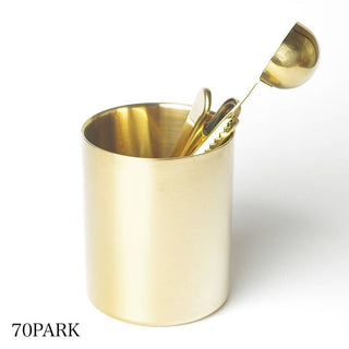 Gold Color Brush Stand Pen Holder