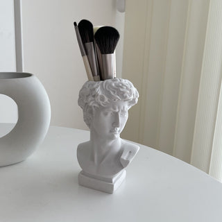 Sculpture Motif Brush Stand Pen Holder Vase Object