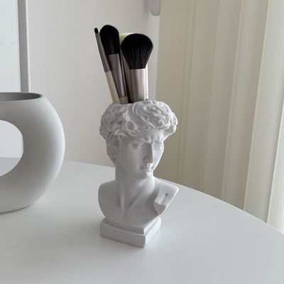 Sculpture Motif Brush Stand Pen Holder Vase Object