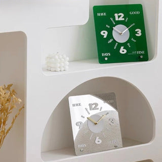 Clear Color Acrylic Square Clock  Table Clock