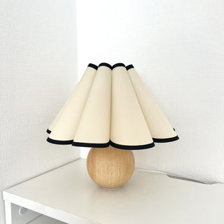 Piping Shade Light Wood Lamp