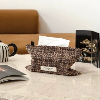 Tweed Mix Tissue Case   Hanging Cover