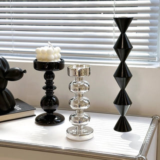 Glass Bubble Candle Holder   Decorative Object