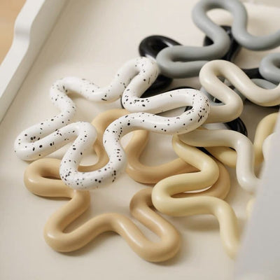 Wavy Ceramic Trivet     Decorative Object