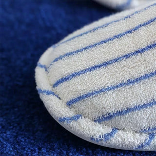 Color Stripe Pile Room Shoes  Indoor Slippers