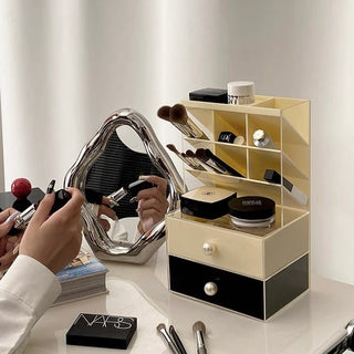 Pearl Monotone Drawer Cosmetic Storage Box